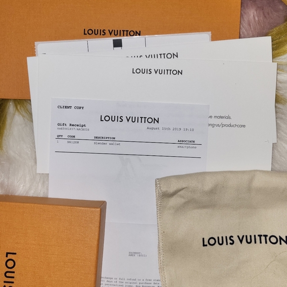 Louis Vuitton damier Checkered Slender Wallet - Picture 8 of 9